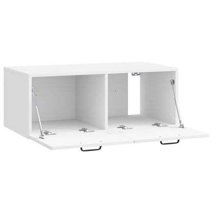 Wall-Mounted TV Cabinet High Gloss White 78.5 x 41 x 30 cm