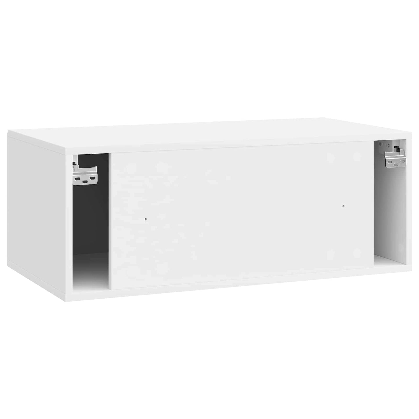 Wall-Mounted TV Cabinet High Gloss White 78.5 x 41 x 30 cm