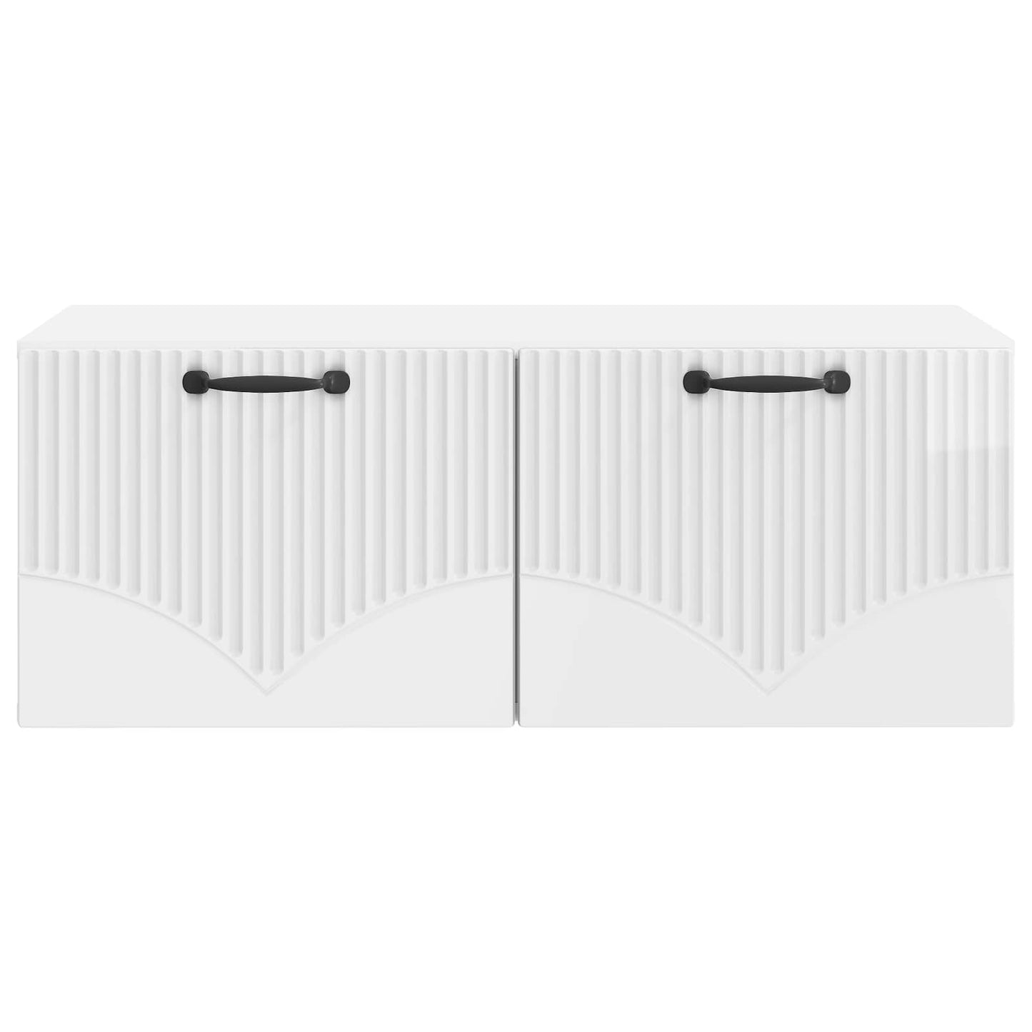 Wall-Mounted TV Cabinet High Gloss White 78.5 x 41 x 30 cm