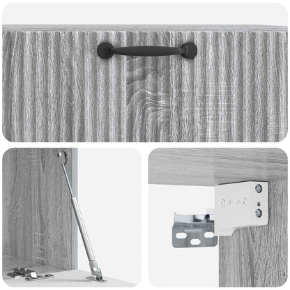 Wall-Mounted TV Cabinet Grey Sonoma 78.5 x 41 x 30 cm