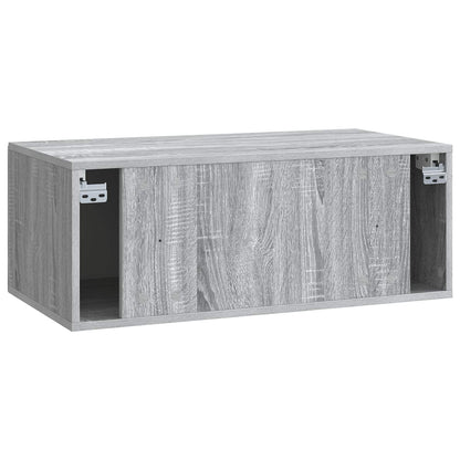 Wall-Mounted TV Cabinet Grey Sonoma 78.5 x 41 x 30 cm