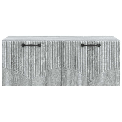 Wall-Mounted TV Cabinet Grey Sonoma 78.5 x 41 x 30 cm