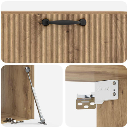 Wall-Mounted TV Cabinet Artisan Oak 78.5 x 41 x 30 cm