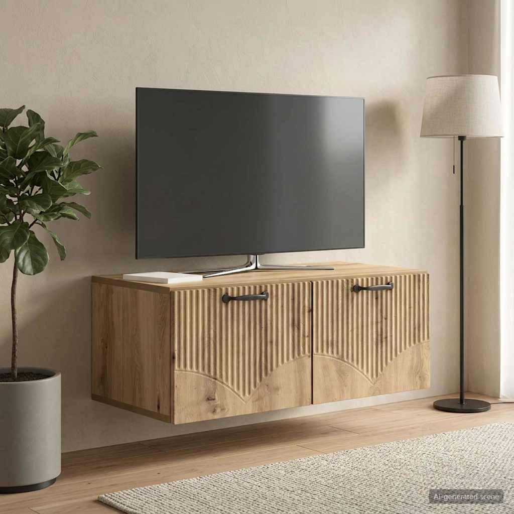 Wall-Mounted TV Cabinet Artisan Oak 78.5 x 41 x 30 cm