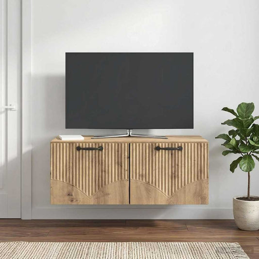 Wall-Mounted TV Cabinet Artisan Oak 78.5 x 41 x 30 cm