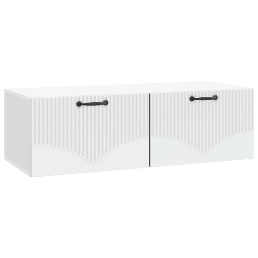 Wall-Mounted TV Cabinet White 98 x 41 x 30 cm Engineered Wood