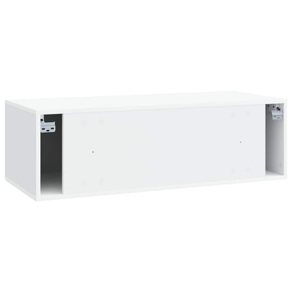 Wall-Mounted TV Cabinet White 98 x 41 x 30 cm Engineered Wood