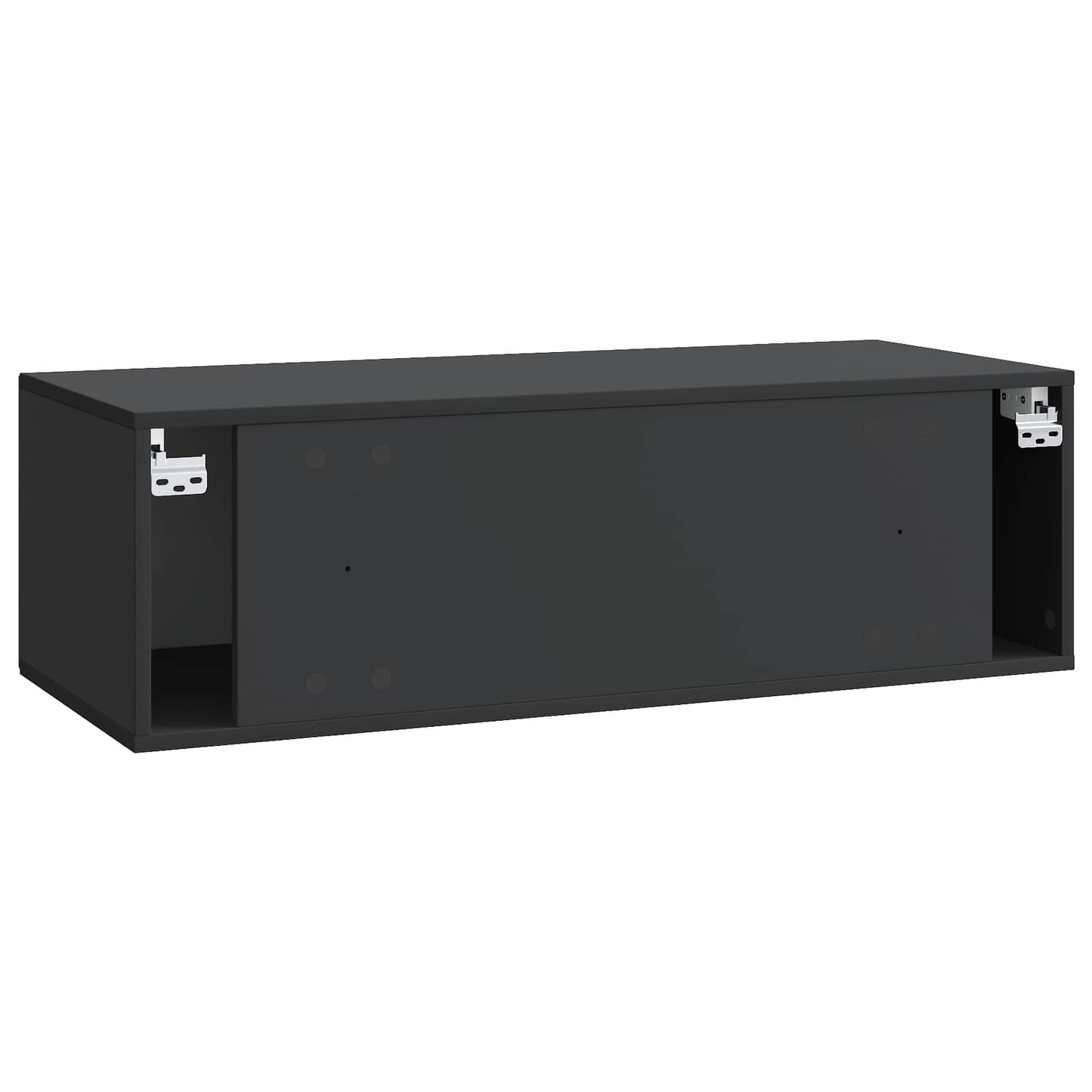 Wall-Mounted TV Cabinet Black 98 x 41 x 30 cm Engineered Wood