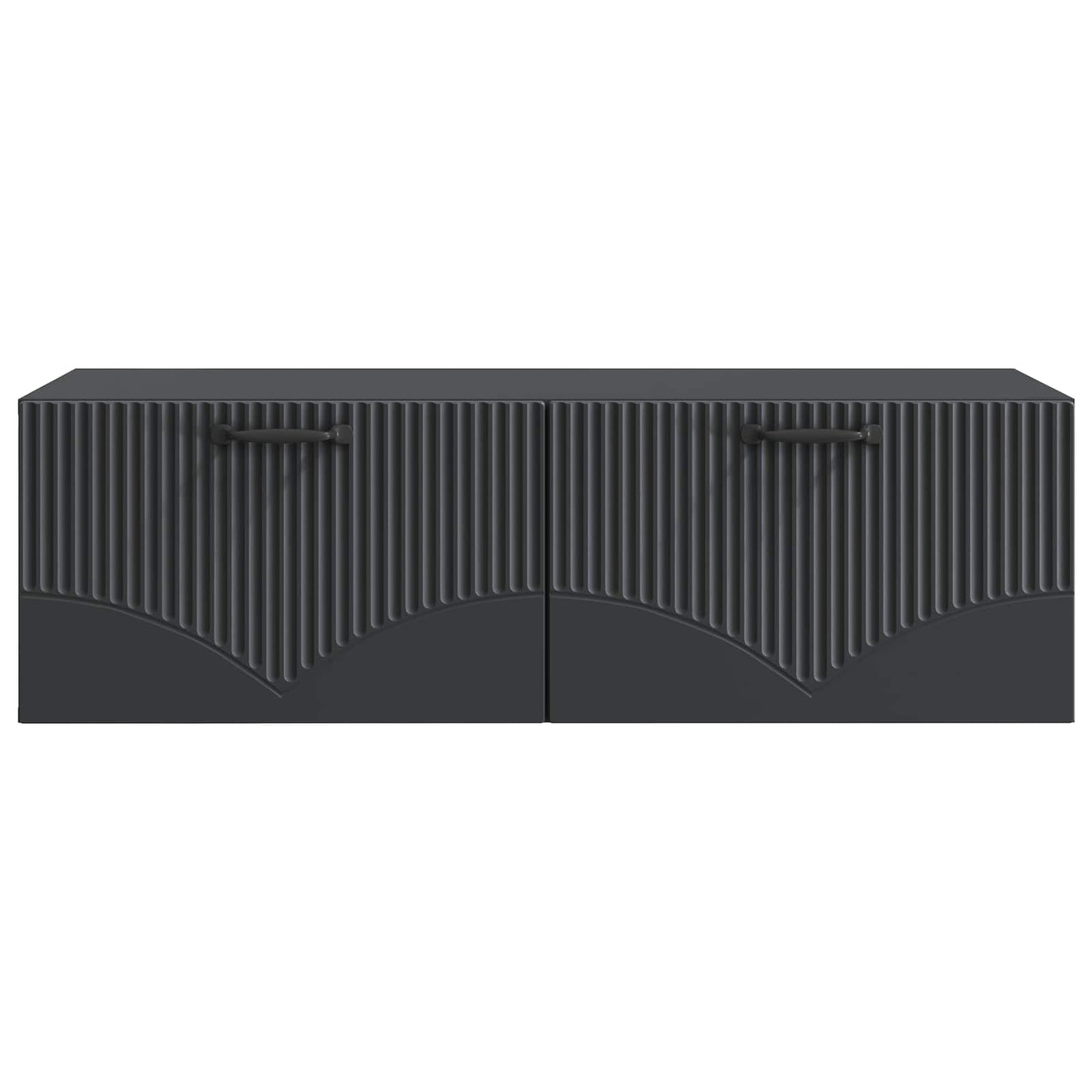Wall-Mounted TV Cabinet Black 98 x 41 x 30 cm Engineered Wood