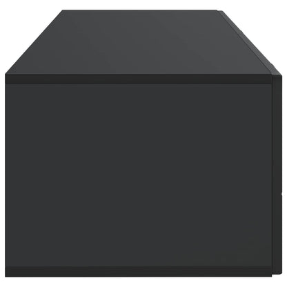 Wall-Mounted TV Cabinet Black 98 x 41 x 30 cm Engineered Wood