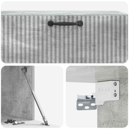 Wall-Mounted TV Cabinet Concrete Grey 98 x 41 x 30 cm