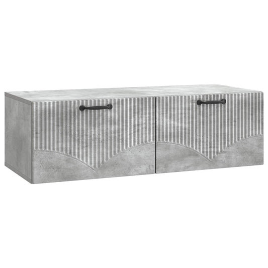 Wall-Mounted TV Cabinet Concrete Grey 98 x 41 x 30 cm