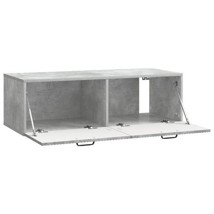 Wall-Mounted TV Cabinet Concrete Grey 98 x 41 x 30 cm