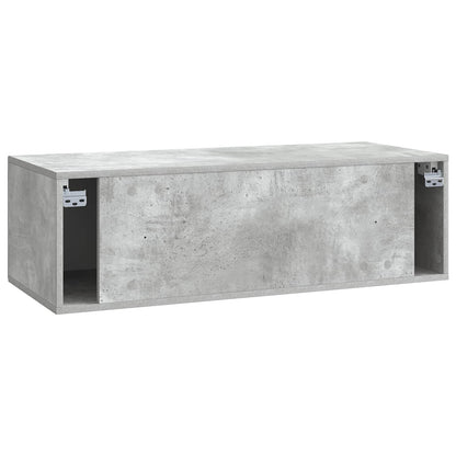 Wall-Mounted TV Cabinet Concrete Grey 98 x 41 x 30 cm