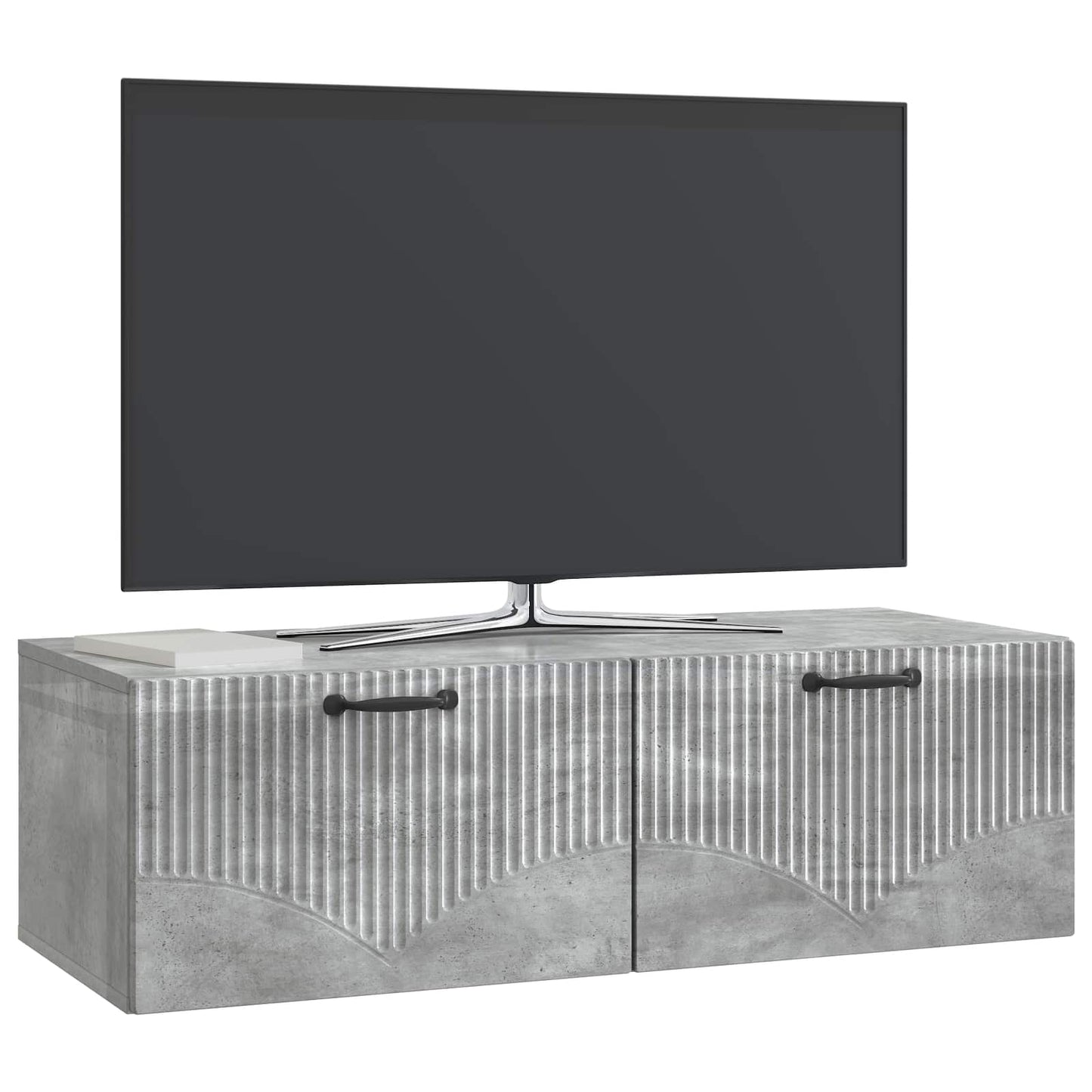 Wall-Mounted TV Cabinet Concrete Grey 98 x 41 x 30 cm