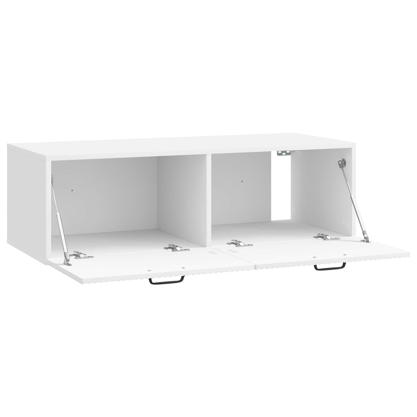 Wall-Mounted TV Cabinet High Gloss White 98 x 41 x 30 cm