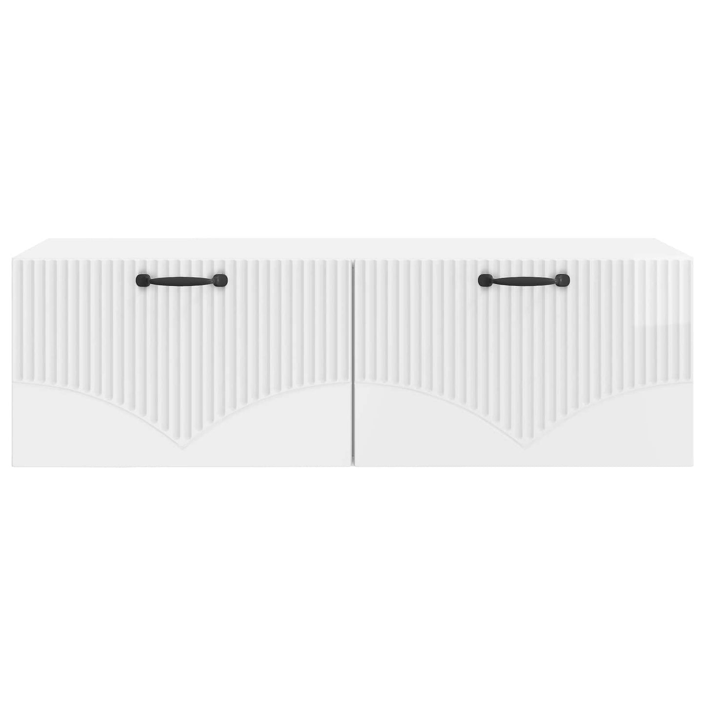 Wall-Mounted TV Cabinet High Gloss White 98 x 41 x 30 cm