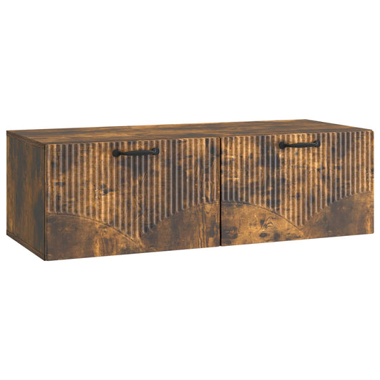 Wall-Mounted TV Cabinet Smoked Oak 98 x 41 x 30 cm