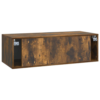Wall-Mounted TV Cabinet Smoked Oak 98 x 41 x 30 cm