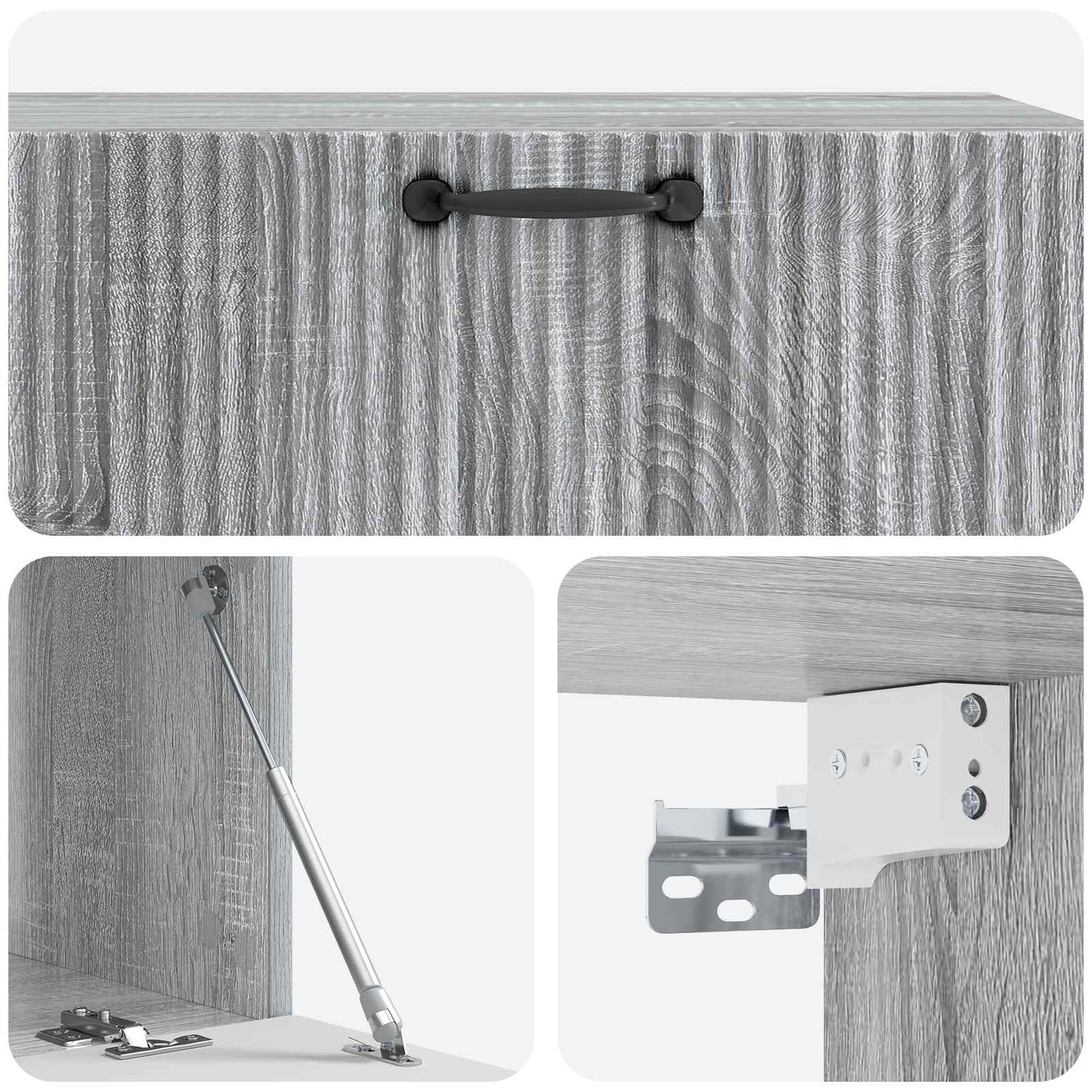 Wall-Mounted TV Cabinet Grey Sonoma 98 x 41 x 30 cm