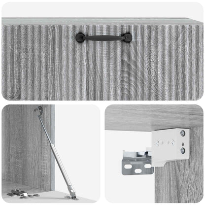 Wall-Mounted TV Cabinet Grey Sonoma 98 x 41 x 30 cm
