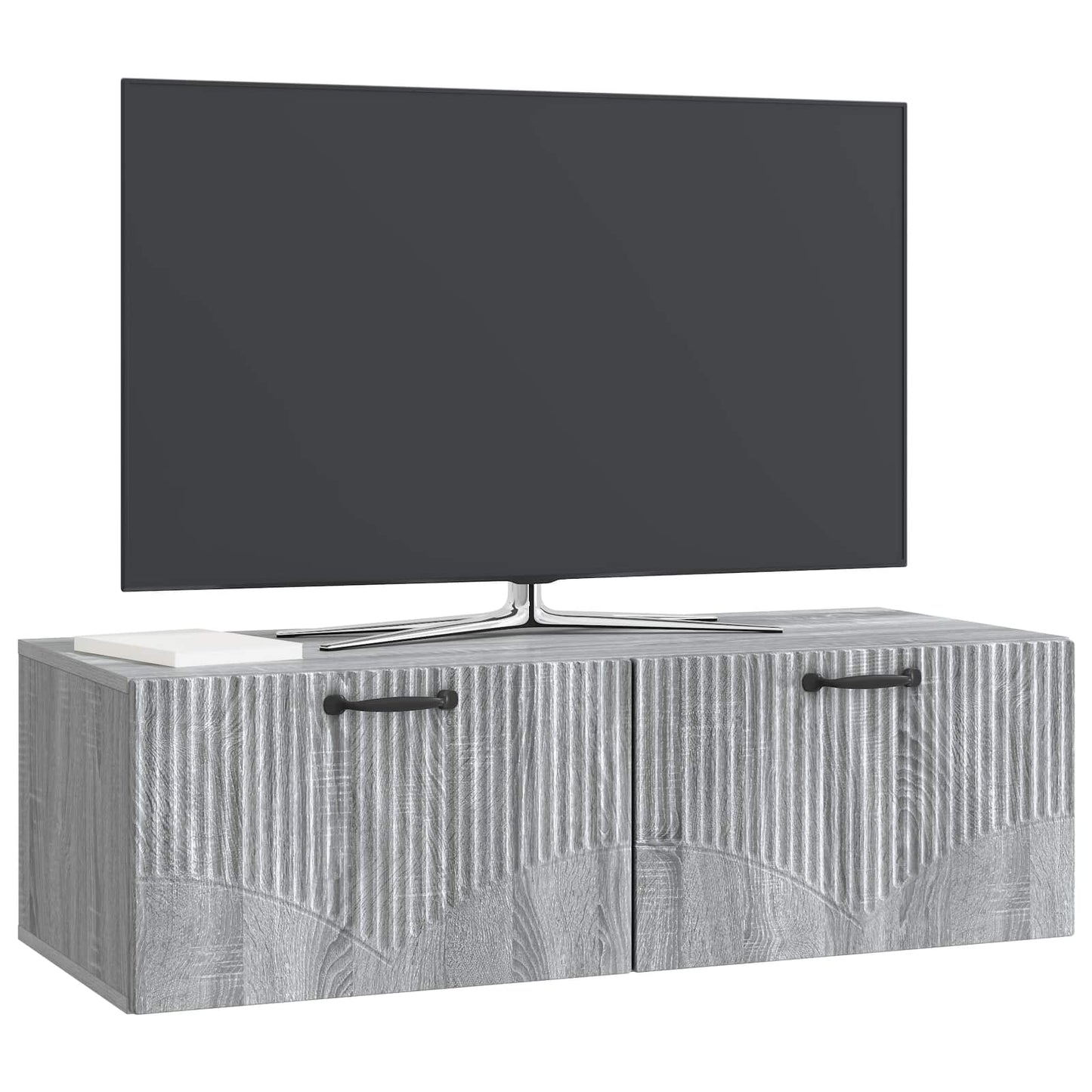 Wall-Mounted TV Cabinet Grey Sonoma 98 x 41 x 30 cm