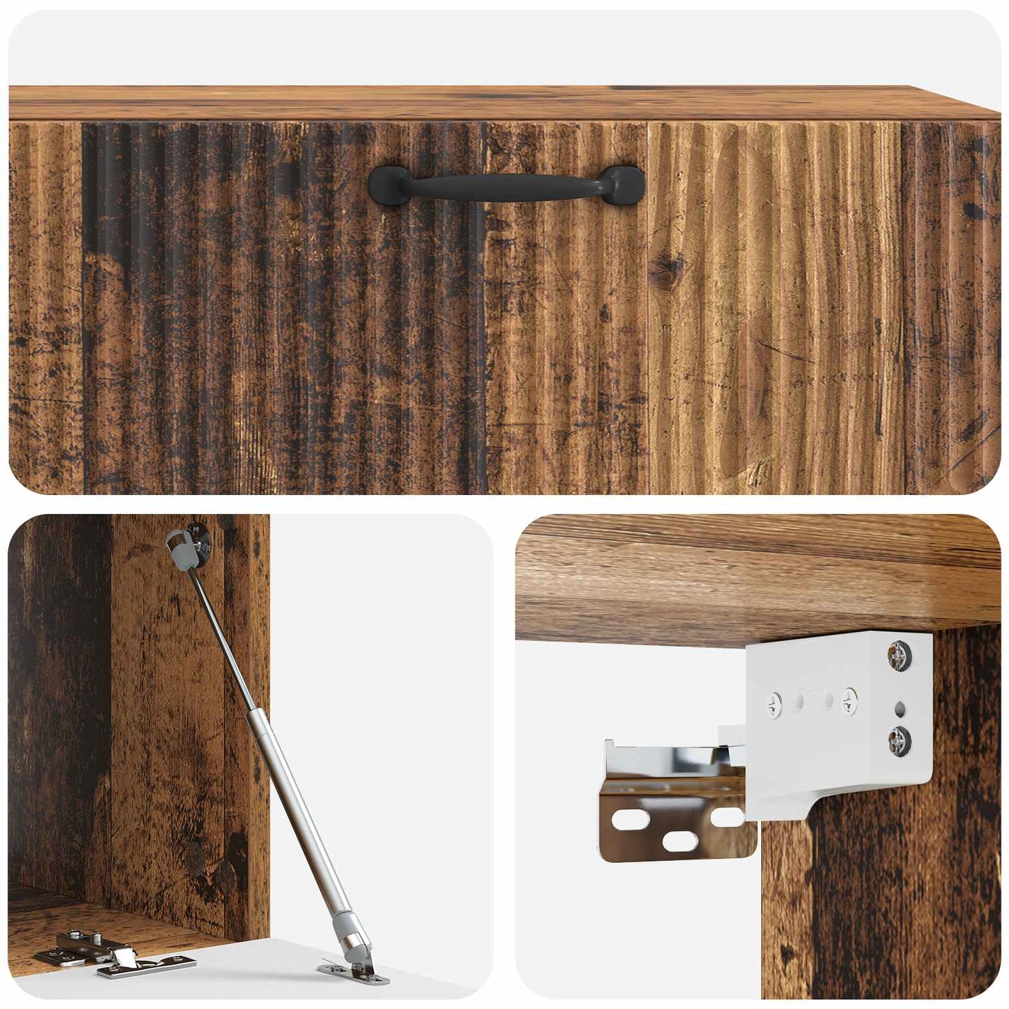 Wall-Mounted TV Cabinet Old Wood 98 x 41 x 30 cm