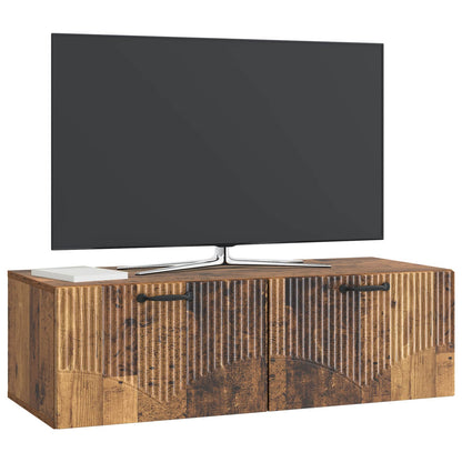 Wall-Mounted TV Cabinet Old Wood 98 x 41 x 30 cm