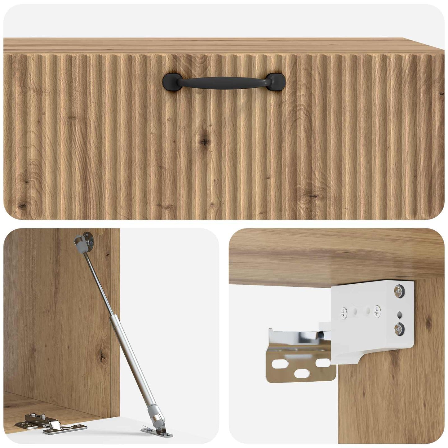 Wall-Mounted TV Cabinet Artisan Oak 98 x 41 x 30 cm