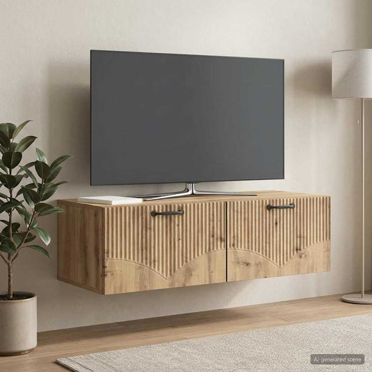 Wall-Mounted TV Cabinet Artisan Oak 98 x 41 x 30 cm