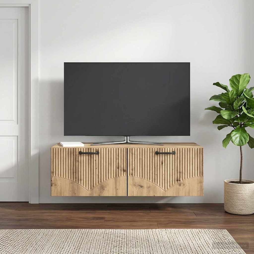 Wall-Mounted TV Cabinet Artisan Oak 98 x 41 x 30 cm