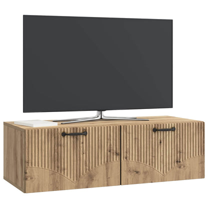 Wall-Mounted TV Cabinet Artisan Oak 98 x 41 x 30 cm