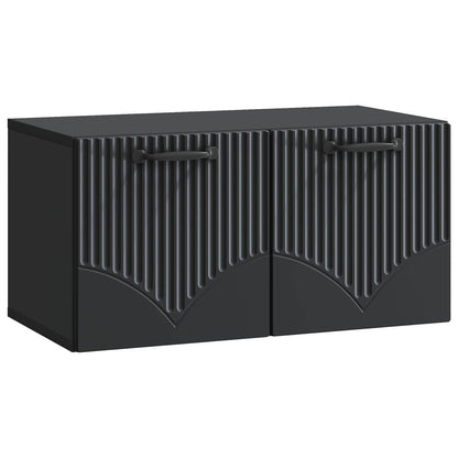 Wall-Mounted TV Cabinet Black 59.5 x 31 x 30 cm Engineered Wood