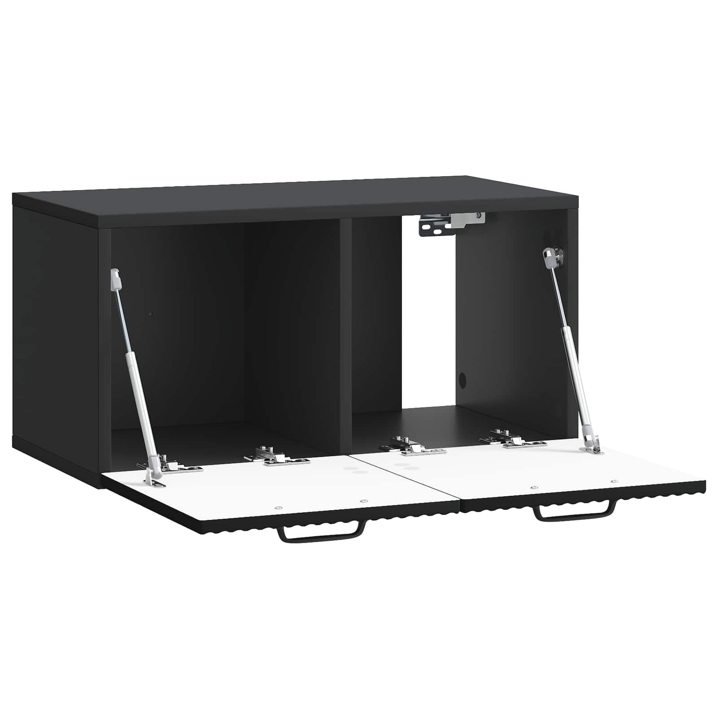 Wall-Mounted TV Cabinet Black 59.5 x 31 x 30 cm Engineered Wood