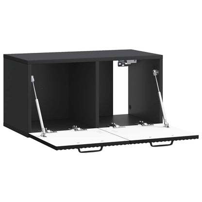 Wall-Mounted TV Cabinet Black 59.5 x 31 x 30 cm Engineered Wood