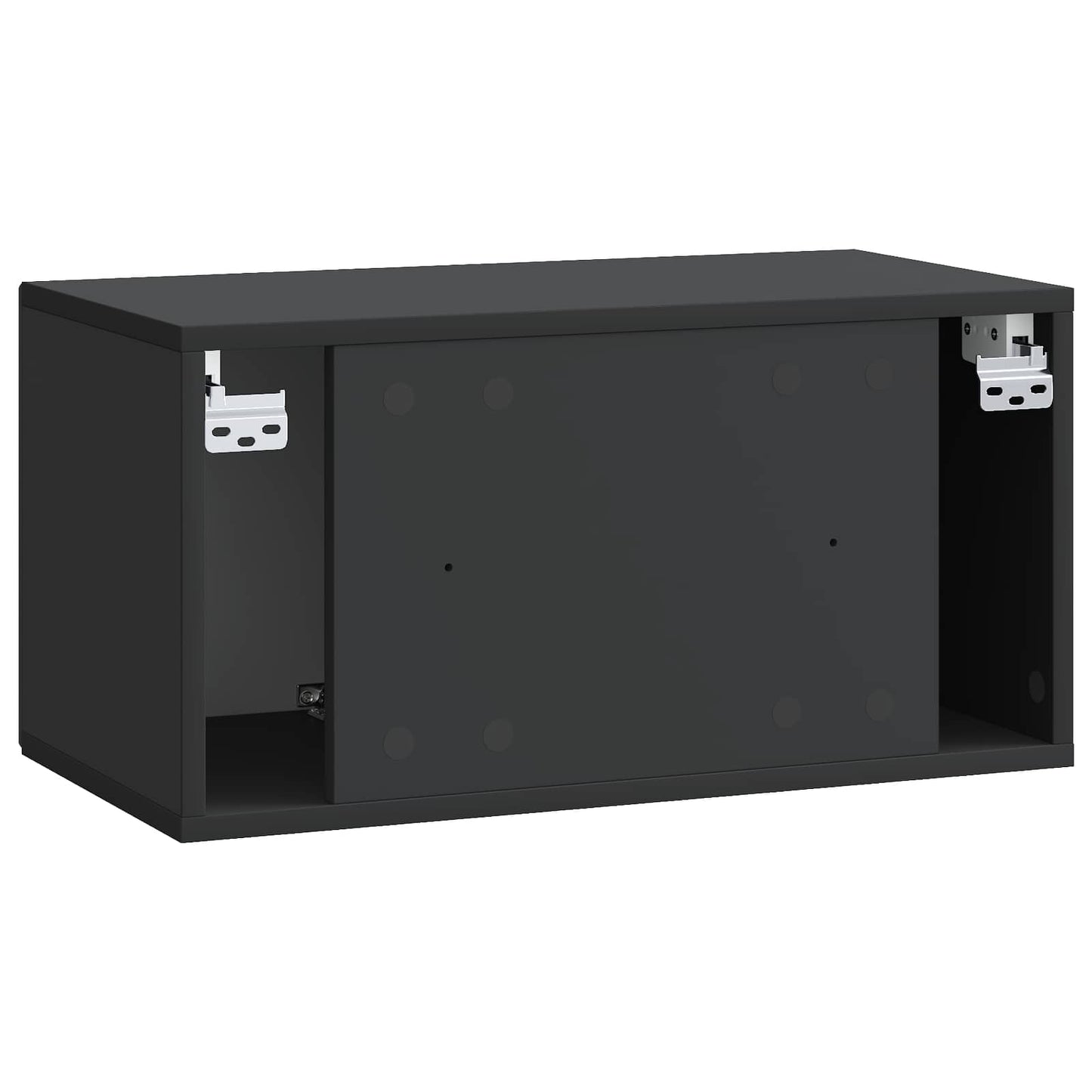 Wall-Mounted TV Cabinet Black 59.5 x 31 x 30 cm Engineered Wood