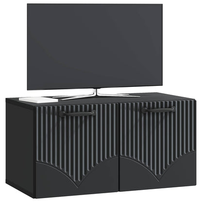 Wall-Mounted TV Cabinet Black 59.5 x 31 x 30 cm Engineered Wood