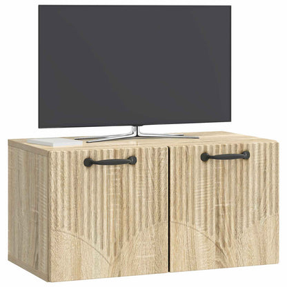 Wall-Mounted TV Cabinet Sonoma Oak 59.5 x 31 x 30 cm