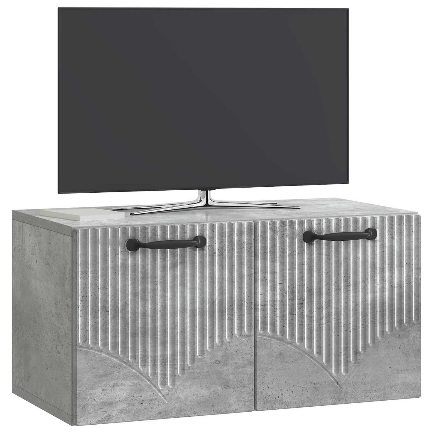 Wall-Mounted TV Cabinet Concrete Grey 59.5 x 31 x 30 cm