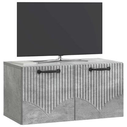 Wall-Mounted TV Cabinet Concrete Grey 59.5 x 31 x 30 cm
