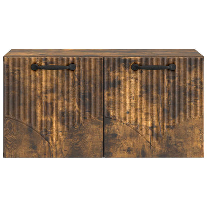 Wall-Mounted TV Cabinet Smoked Oak 59.5 x 31 x 30 cm