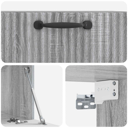 Wall-Mounted TV Cabinet Grey Sonoma 59.5 x 31 x 30 cm