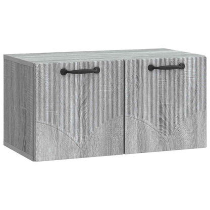 Wall-Mounted TV Cabinet Grey Sonoma 59.5 x 31 x 30 cm