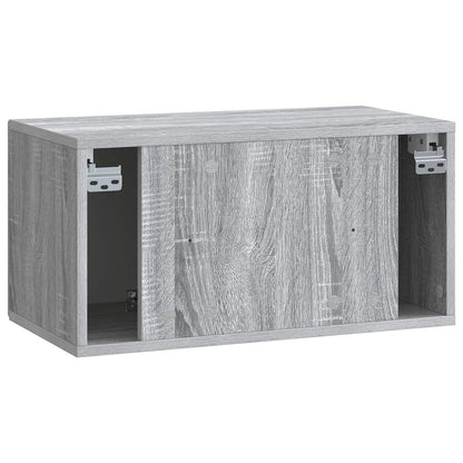 Wall-Mounted TV Cabinet Grey Sonoma 59.5 x 31 x 30 cm