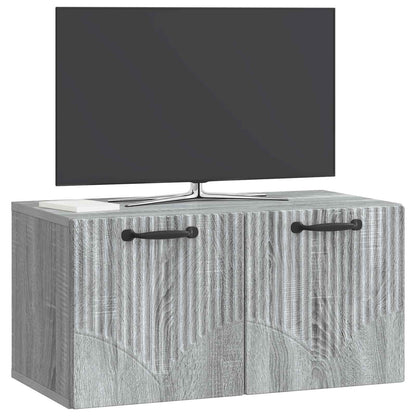 Wall-Mounted TV Cabinet Grey Sonoma 59.5 x 31 x 30 cm