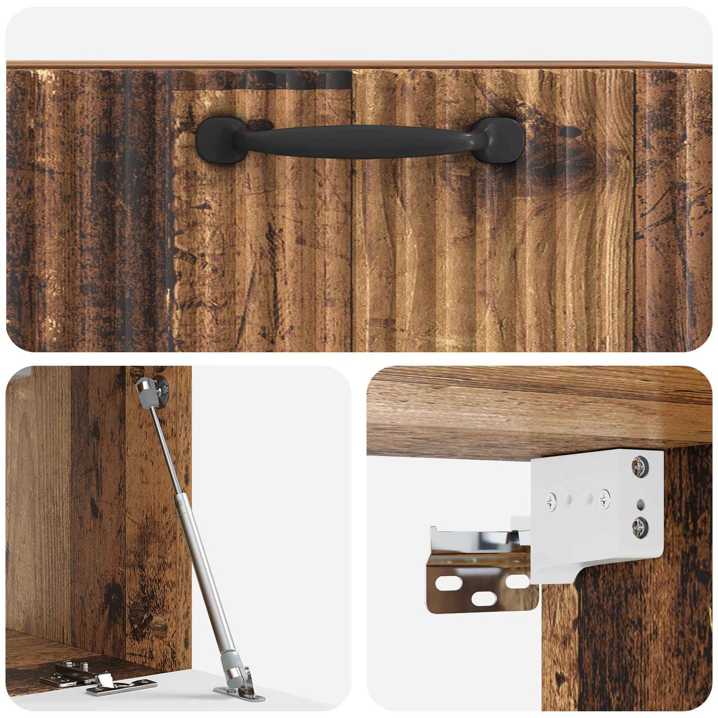 Wall-Mounted TV Cabinet Old Wood 59.5 x 31 x 30 cm