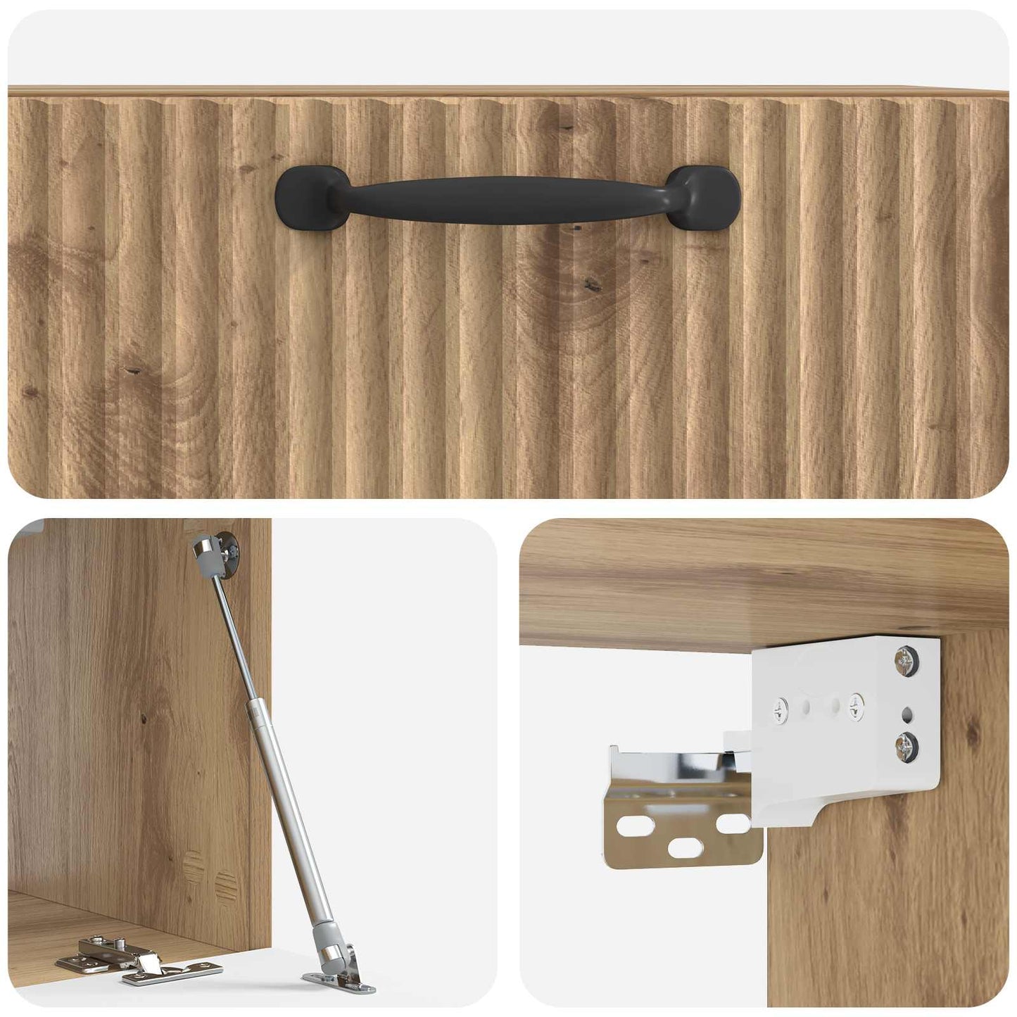 Wall-Mounted TV Cabinet Artisan Oak 59.5 x 31 x 30 cm