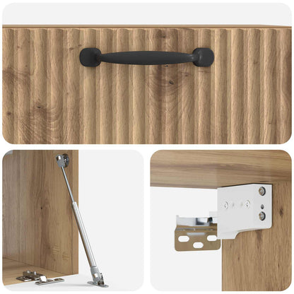 Wall-Mounted TV Cabinet Artisan Oak 59.5 x 31 x 30 cm