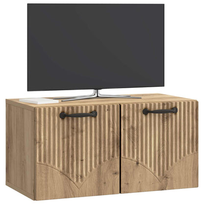 Wall-Mounted TV Cabinet Artisan Oak 59.5 x 31 x 30 cm