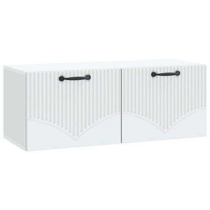 Wall-Mounted TV Cabinet White 78.5 x 31 x 30 cm Engineered Wood